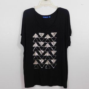 Black Sequin T-shirt